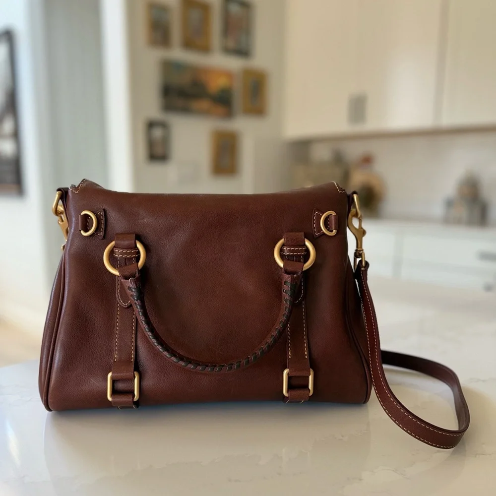 Dooney & Bourke Chesnut Satchel - Picture 3 of 10